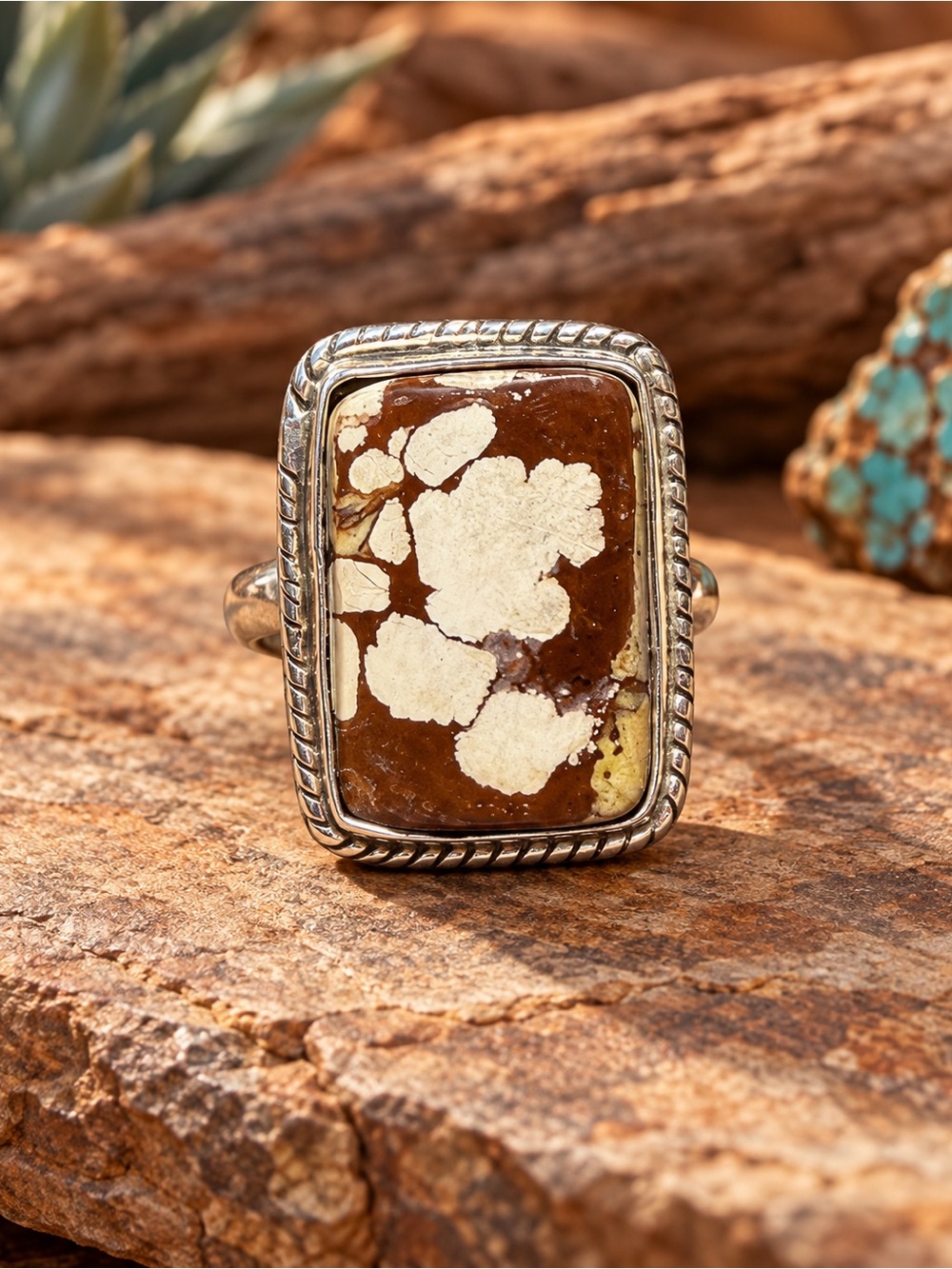 New Wild Horse Sterling Silver Ring – Size 6.75 – Open Back